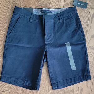 Tommy Hilfiger NWT 9" Dark Blue Flat Front Shorts